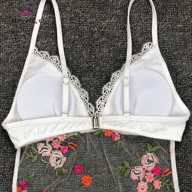 Сексуальный кружевной Цельный купальник Pacthwork монокини с высоким вырезом