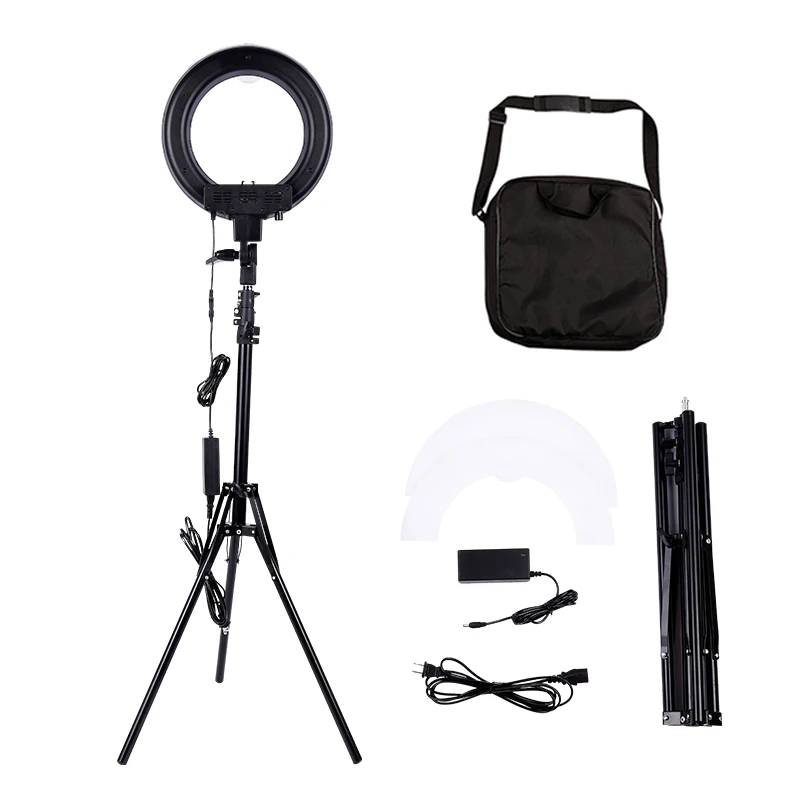 

12 inch 180pcs LED 5500K Dimmable Photography Video LED Photo Ring Light Kit for DSLR Camera