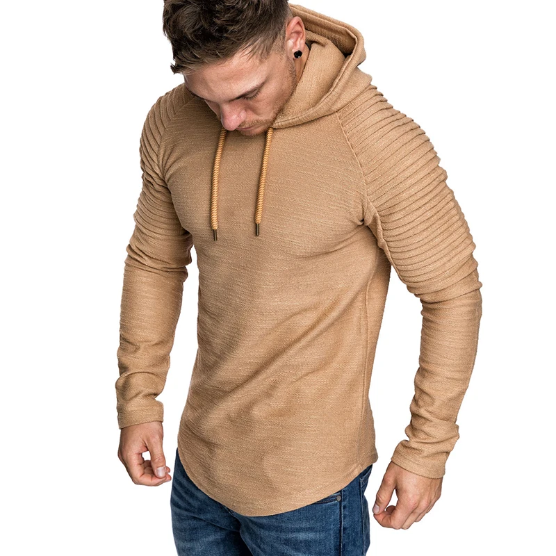 Aliexpress.com : Buy Envmenst Ragan Sleeve Hooded Men T Shirt Pleated ...