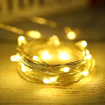 

8Pcs 2 M Copper Wire LED String light Night Light Waterproof for Garland Fairy Christmas Tree Wedding Holiday Decoration