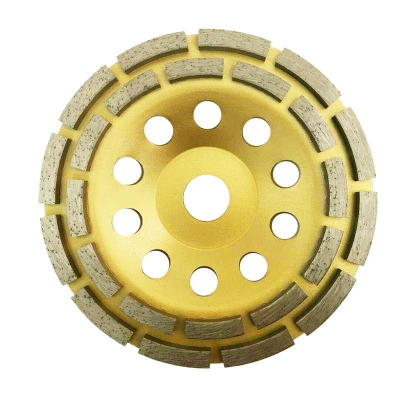 

150Mm 7 Inch Diamond 2 Row Segment Grinding Wheel Sanding Disc Sander Grinder Cup Abrasive Tools 22Mm Hole for Concrete Granit