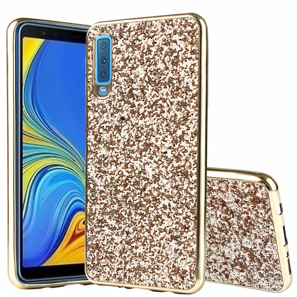 Блестящий Мягкий чехол с блестками для samsung Galaxy A9 чехол для samsung A9S/A9 Star Pro/A9200 A920F чехол - Цвет: gold