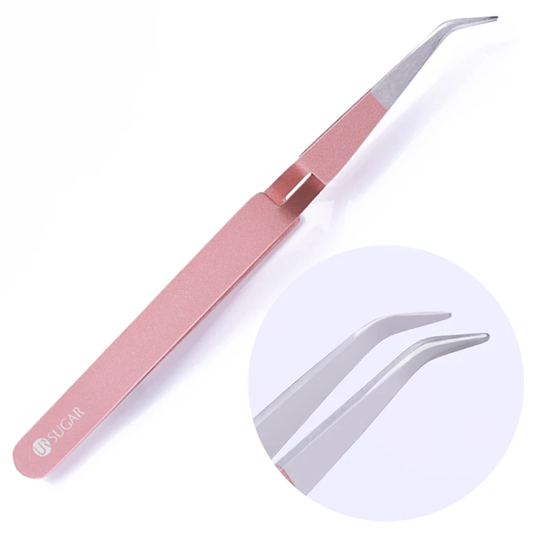 

UR SUGAR Rose Gold Cross Lock Reverse Tweezers Stainless Steel Nail Art Manicure Tools Acrylic Nail Shaping Tweezers