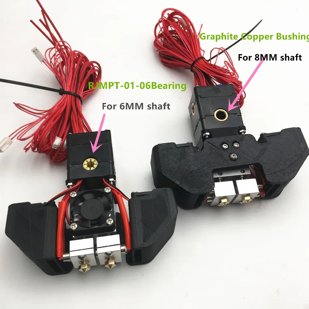 1 комплект в сборе Ultimaker 2+ 3D принтер Chimera hotend комплект PT100 версия двойной экструдер 2 вход 2 Экструзионная головка 1,75 мм нить