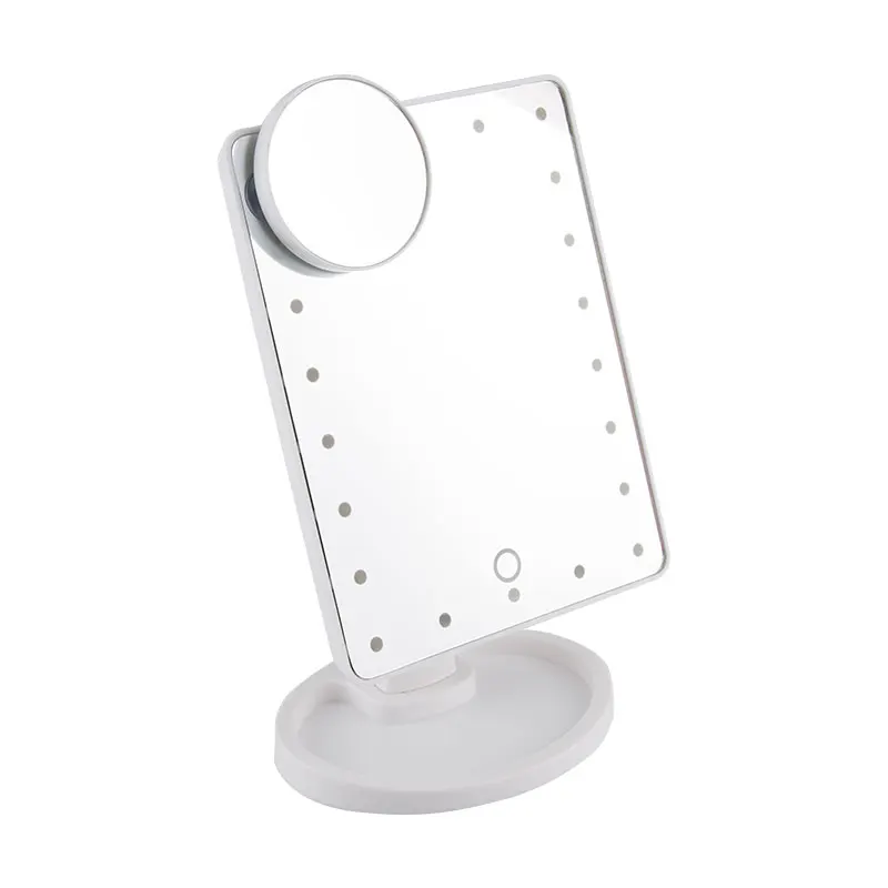 Frap 22 светодиодный сенсорный экран Макияж Зеркало Регулируемый USB кабель использовать 180 градусов регулируемый стол сделать зеркала для ванной Y61008 - Цвет: Y61008