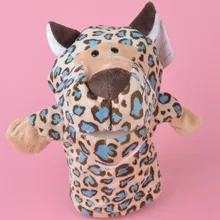 Синяя точка леопардовая ручная кукла плюшевая игрушка, мягкая детская кукла игрушка в подарок