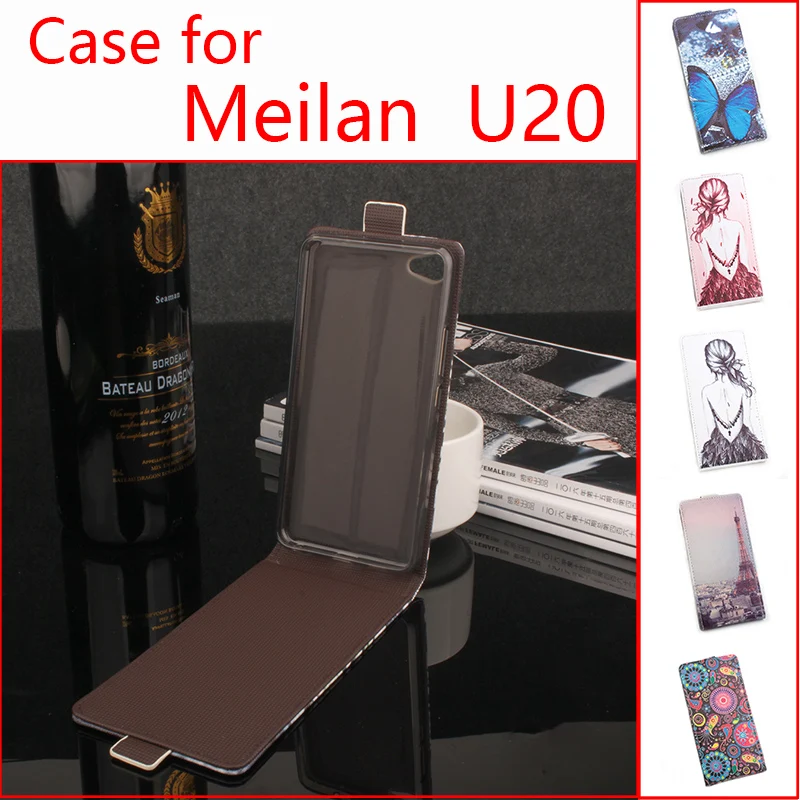 

For MEILAN U20 Pro Phone Case [Up-down Open] Vertical Flip Premium Pattern PU Leather Case Cover Magnetic Closure Factory Price