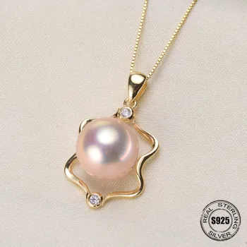 

DIY Jewellery making S925 sterling silver pendant fittings of designed for the oyster pearl beads jewelry findings accessories