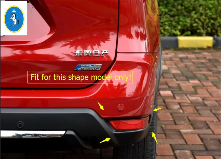 

Yimaautotrims ABS Auto Accessory Rear Fog Light Lamp Protective Cover Trim 2 Pcs For Nissan X-Trail X Trail T32 Rogue 2017 2018