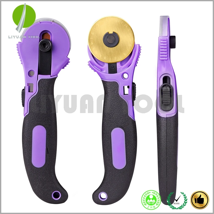 45MM Rotary Cutter Sewing Quilting Fabric Cutting Tool with 1 titanium