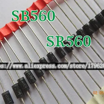 

20pcs/lot SB560 SR560 5A/60V SB506 SR506 D0-27