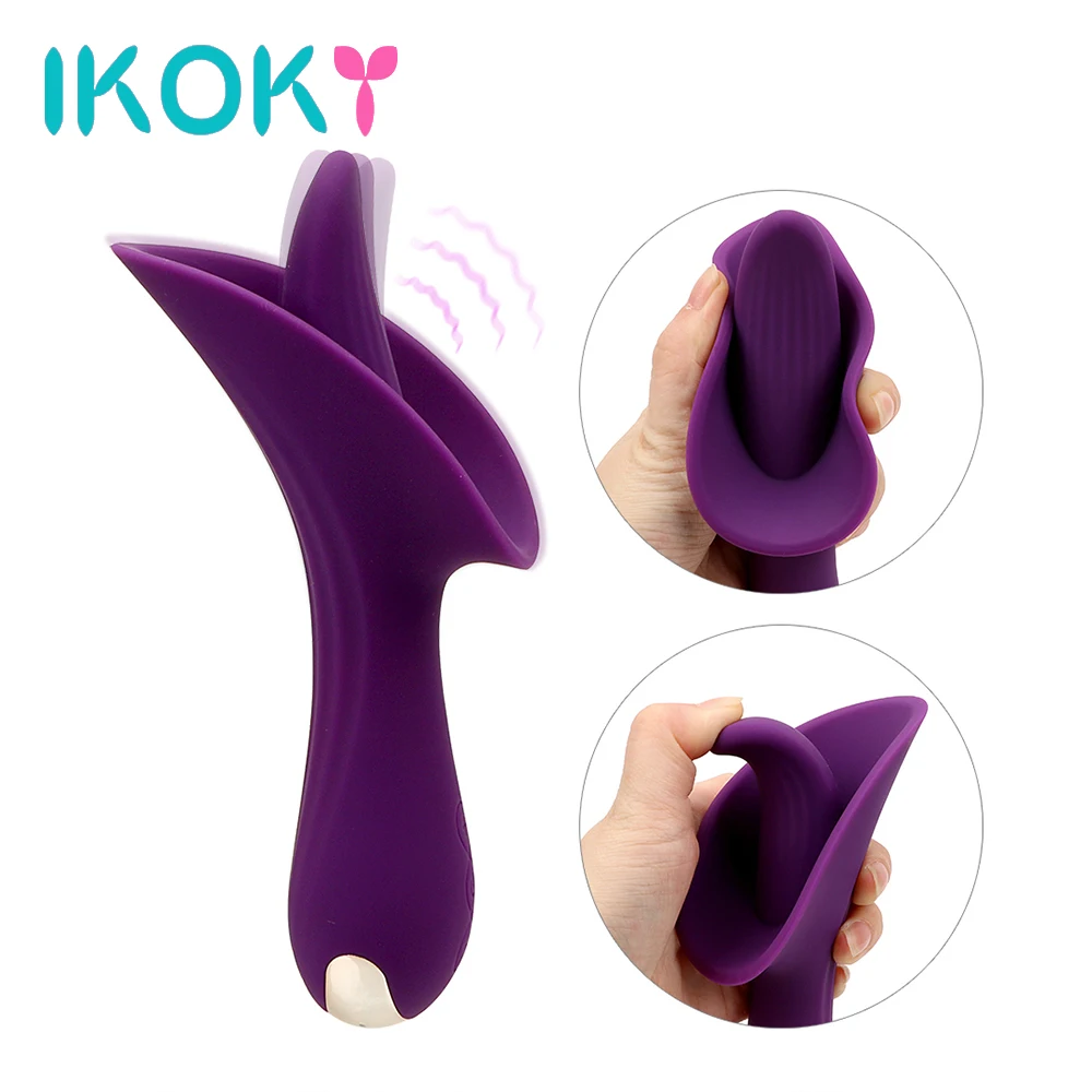 IKOKY интимные игрушки для женщин язык вибратор оральный секс Массажер Женский