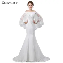 CEEWHY «русалка» Платья для Для женщин длинное платье вечернее платье халат de Soiree Кристалл вечернее платье с куртка торжественное платье