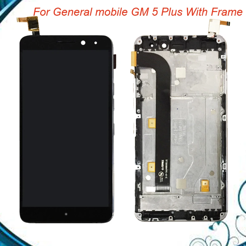 

For General mobile GM 5 Plus LCD Display +Touch Screen Digitizer Assembly Replacement Accessories With/Without Frame IN Stock