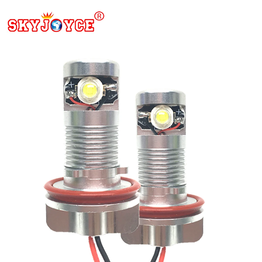 2PCS 6W led marker angel eyes drl E92 E93 E70 E71 silver led marker H8 daytime running light led marker E92 car accessories (1)