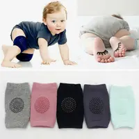2019 Baby Accessories Baby Infants Safety Elbow Crawling Knee Breathable Warmer Protector Silica Gel Dots Anti-Slip Knee Pads 1