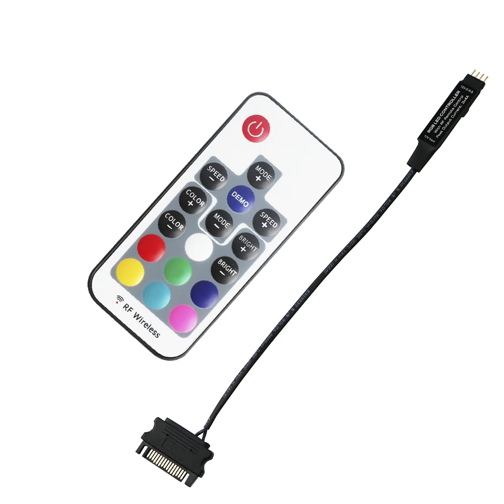 Светодиодный контроллер 12 В постоянного тока SATA RGB беспроводной мини пульт