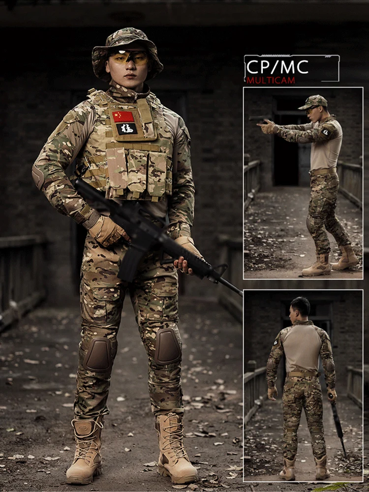 Mege Army Military Uniform Tactical Camouflage Suit Multicam Combat Shirt Pants Soldier USMC Airsof