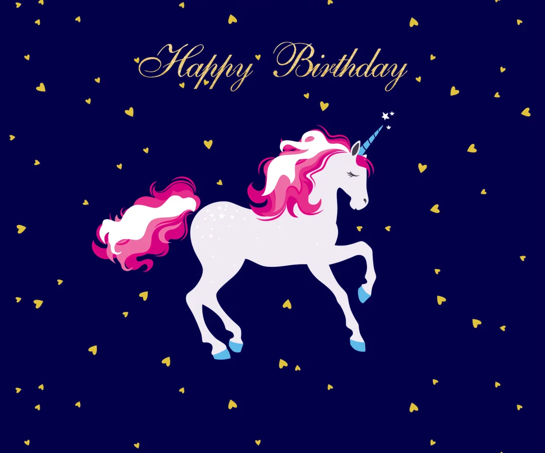 Unicorn birthday party backrop, unicorn party cake table banner photo backdrop,baby shower Magical Birthday Backrops W-311