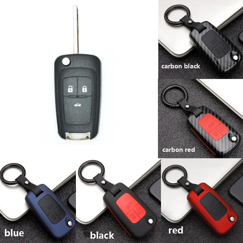 Горячая углеродного волокна Силиконовое защитное покрытие для автомобильных чехол для ключей для BUICK и для Chevrolet Cruze для вооруженные силы США MOKKA BUICK раз ключи - Название цвета: B