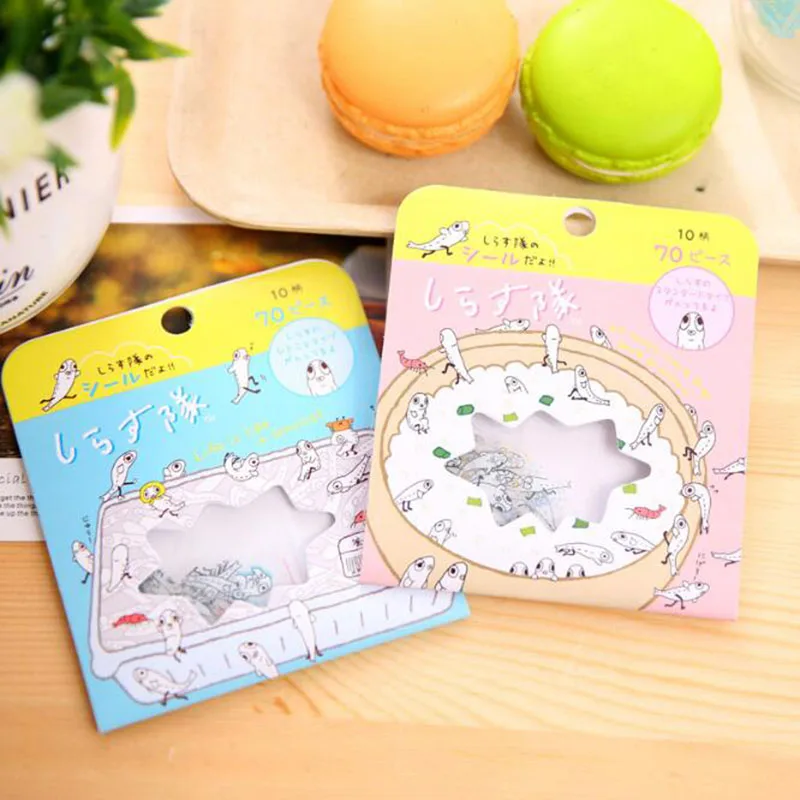 

The New! 70 Pieces / Fish Balls Stickers Hand Account Stickers Diy Diary Planner Decorative Map Scrapbook Stationery