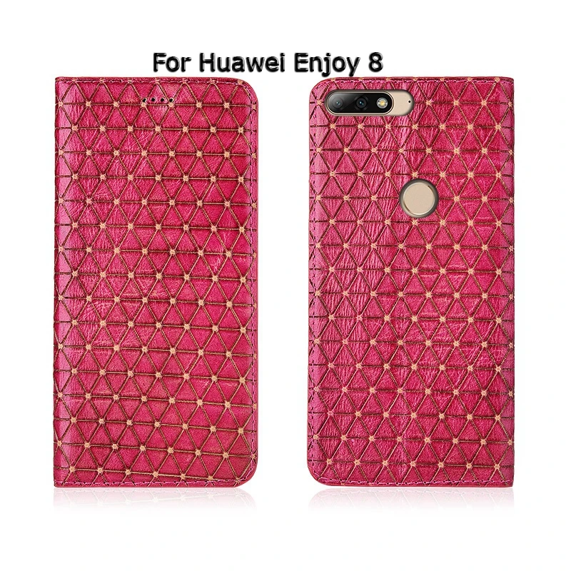 Мода Стенд флип чехол для телефона чехол для Huawei Enjoy 7 7 S 8 8E 9 плюс Lite Max натуральная кожа коровы карты дизайн мобильного чехол для телефона