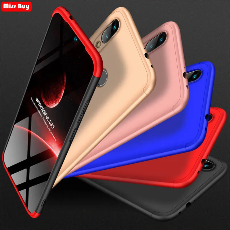 GKK Case for Xiaomi Redmi Note 7 360 Full Cover Phone Cases For note7 Fundas Shockproof Slim Matte Hard PC |