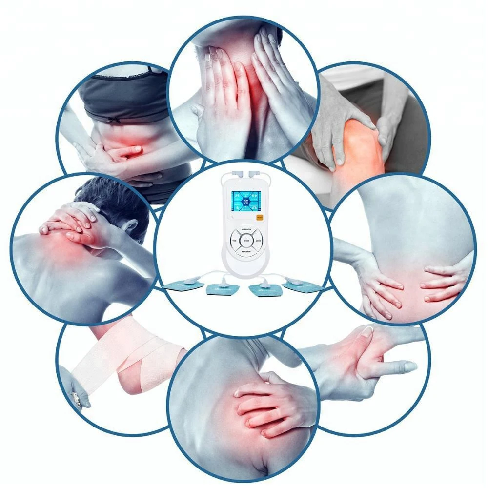 

Rechargeable TENS Unit 6 Modes with 4Pads Portable Electronic Pulse Massager for Pain Relief
