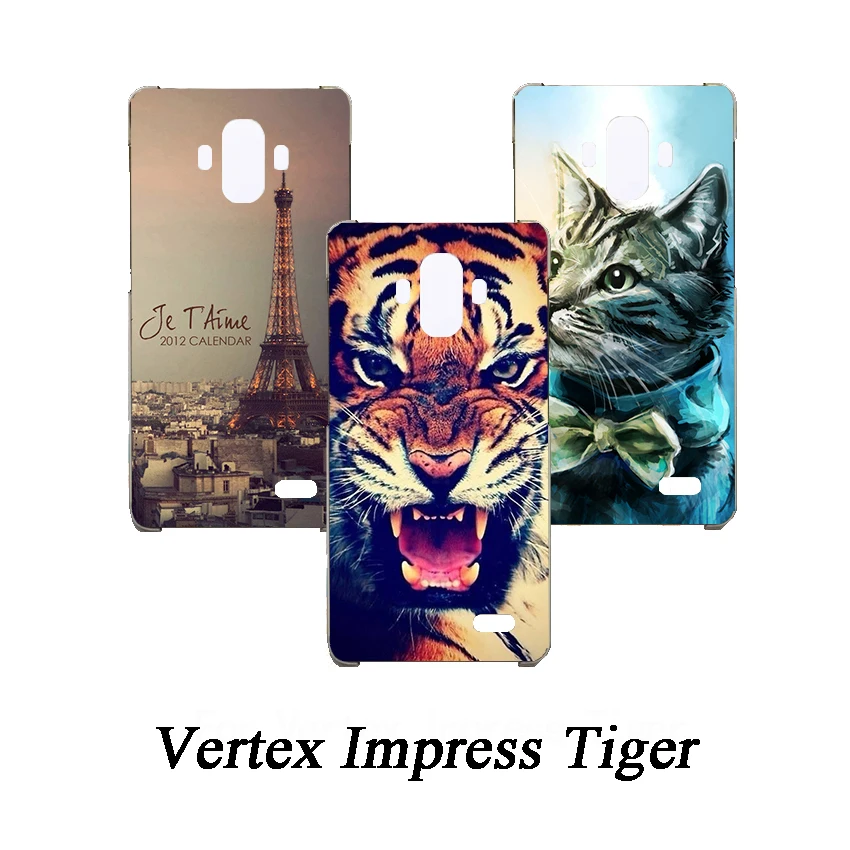 Мягкий чехол для телефона из ТПУ Vertex Impress Tiger силиконовые чехлы с рисунком волка