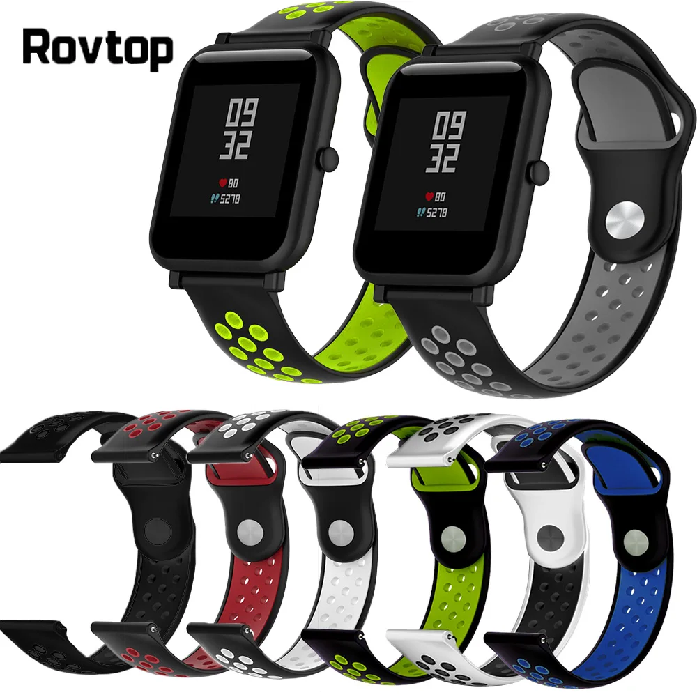 

Silicone Wrist Strap For Xiaomi Huami Amazfit Bip Accessories Replacement Strap Sport Bracelet Strap For Amazfit Youth Watchband