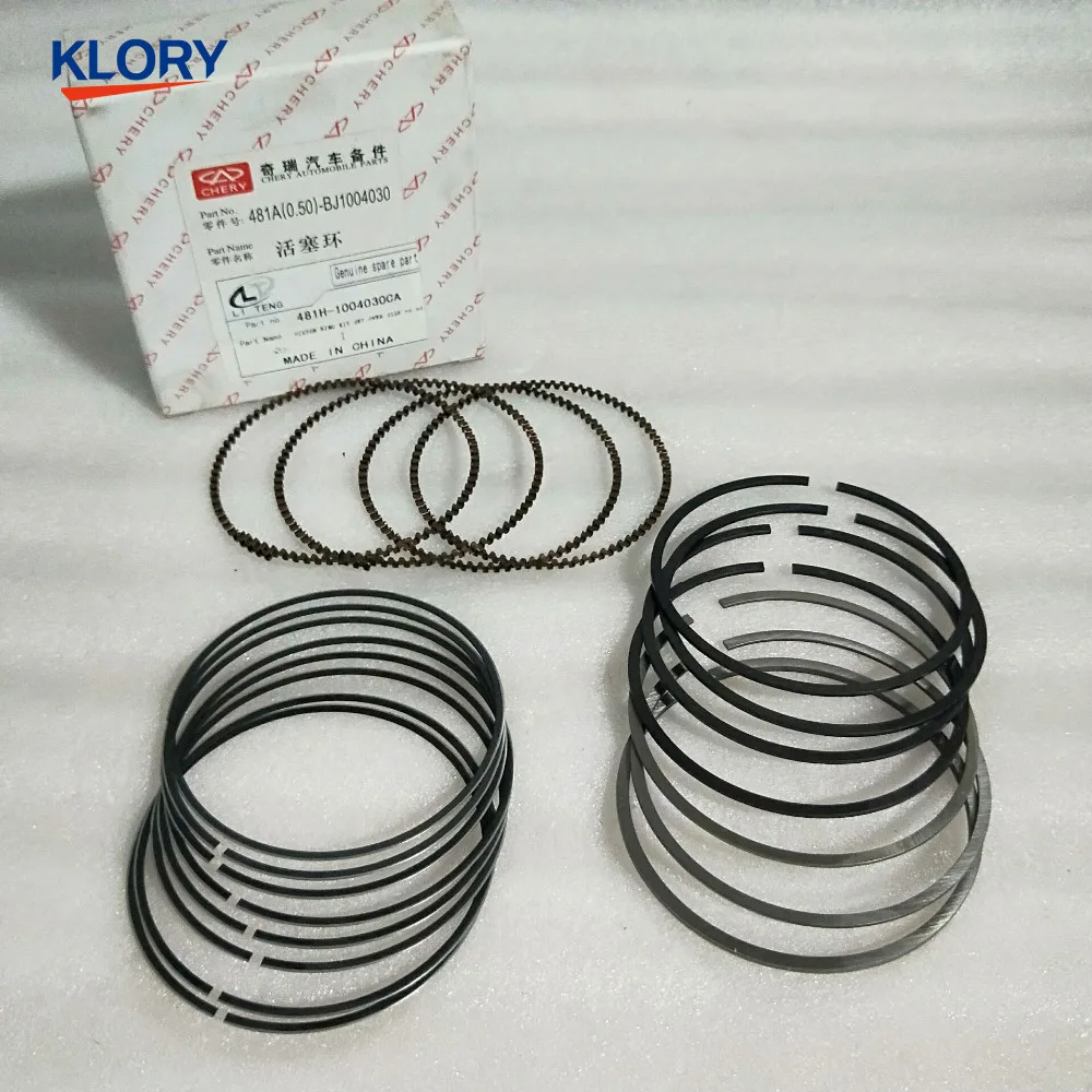 

481H-1004030CA / 481A(0.5)-BJ1004030 / 481FD-1004030BA Piston ring assembly +0.5 +0.25 for Chery A5 481 engine