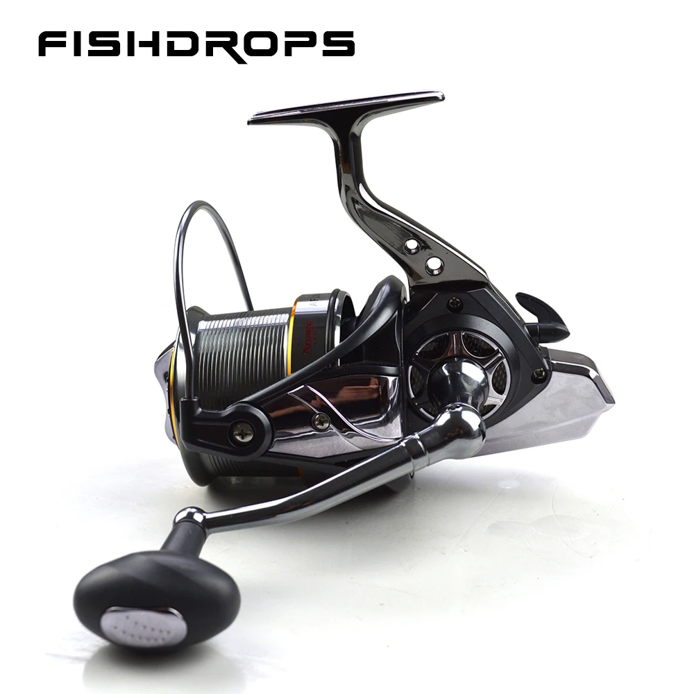 Рыболовная катушка Fishdrops спиннинговая металлический корпус размер 8000 10000 12000