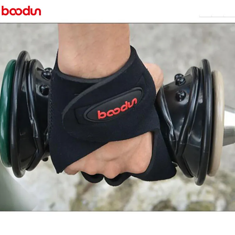 Boodun Half Finger Weight Lifting Gloves Non Slip Breathable Fitness Body Building Exercise Equipment Sports Accessories 7040132