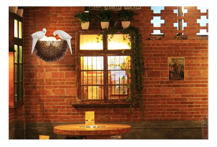 Птичье гнездо светодиодный настенный светильник Детская Спальня Кабинет Ресторан украшение новинка настенный светильник