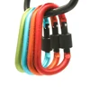 Paracord-Cadena de mosquetones de aluminio de 8cm, Clip de bloqueo rotativo, hebilla de anillo D, llavero, gancho de presión de montaña para acampada, Kit de viaje al aire libre ► Foto 1/6