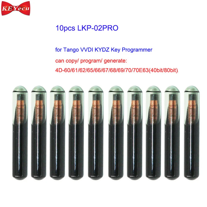 KEYECU 10 шт. стеклянная микросхема поддержка TANGO VVDI KYDZ Copy 4C/4D многоразовый |