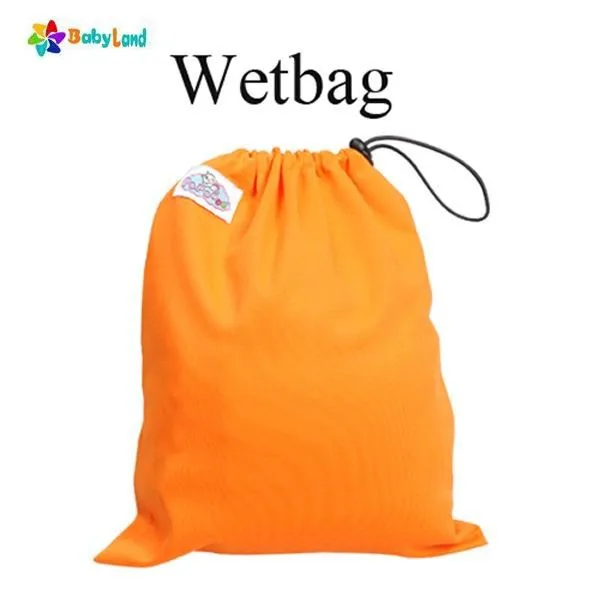 orange drawstring wet bag
