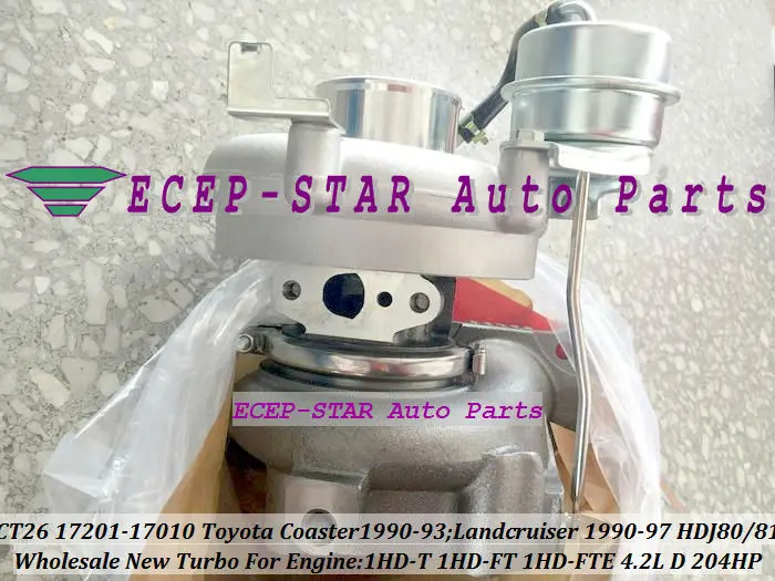 CT26 17201-17010 17201 17010 Турбокомпрессор для TOYOTA Landcruiser Land cruiser Coaster HDJ80 81 1HDT 1HD-FT 4.2L