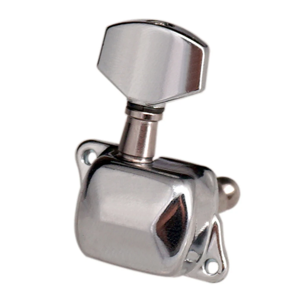 

6 Right Tuning Pegs Key Tuners Guitar Machine Heads for Electric Guitar Replacement Silver
