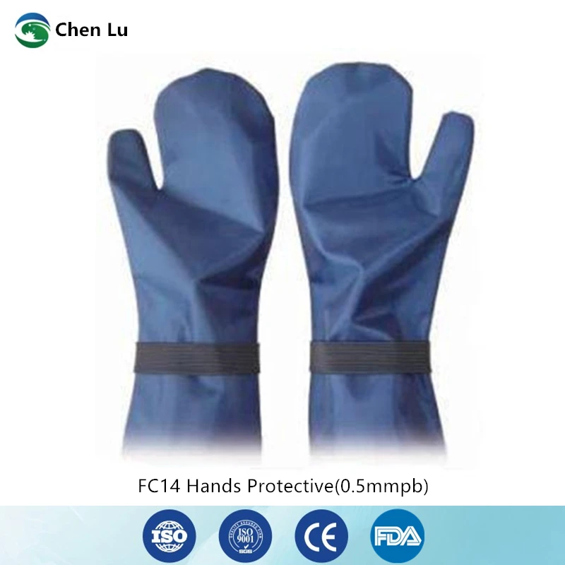 

Gamma ray and x-ray protective gloves Hospital/laboratory nuclear radiation protection 0.5mmpb super soft lead mittens