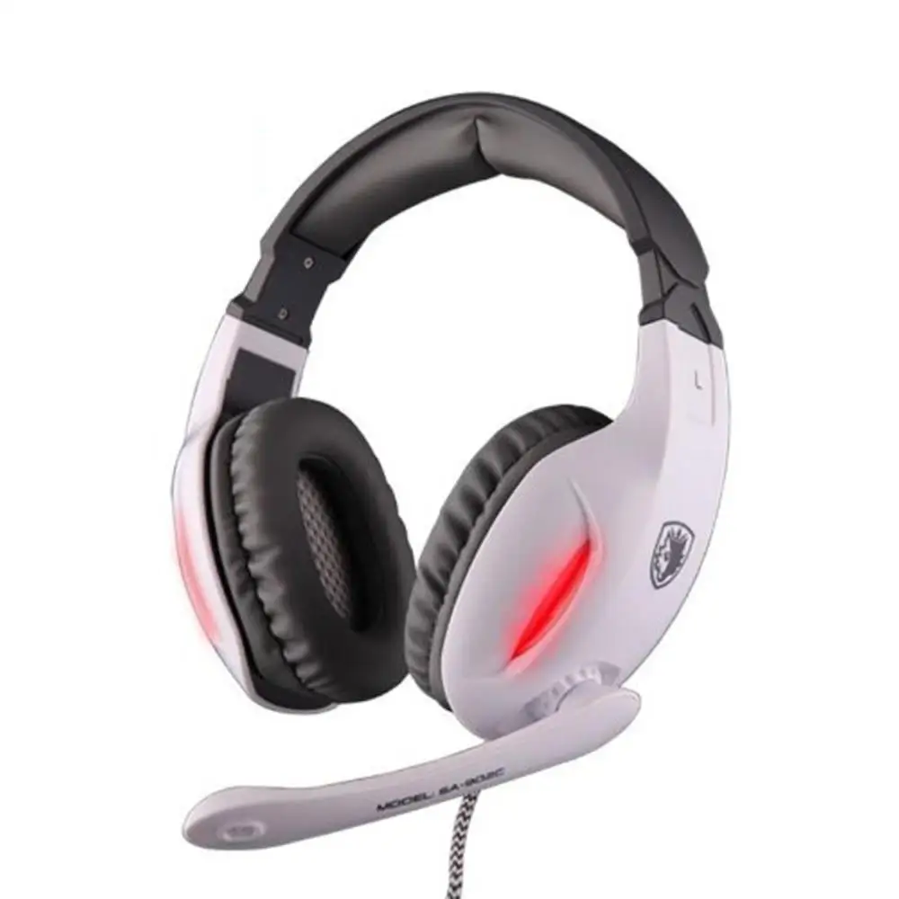 

New Fashion White Professional Gaming Headphone with High-fidelity Microphone Dropshipping