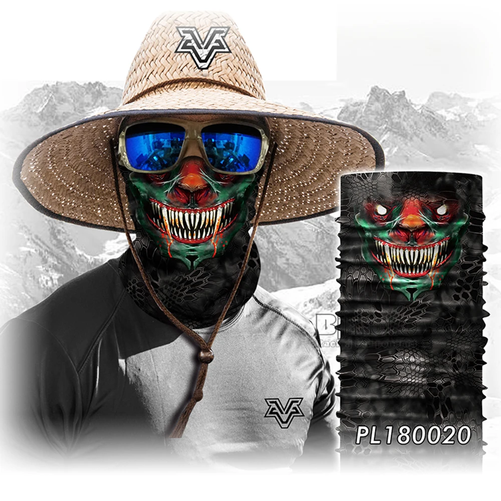 Motorcycle Scary Mask Bandana Military Multifunctional Winter face mask Headwear Balaclava Magic Ski Helmets Neck Scarf  (2)