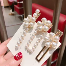 Элегантные Заколки для волос с искусственным жемчугом и цветами, Геометрические Квадратные модные треугольные вечерние и свадебные женские аксессуары для волос HC028