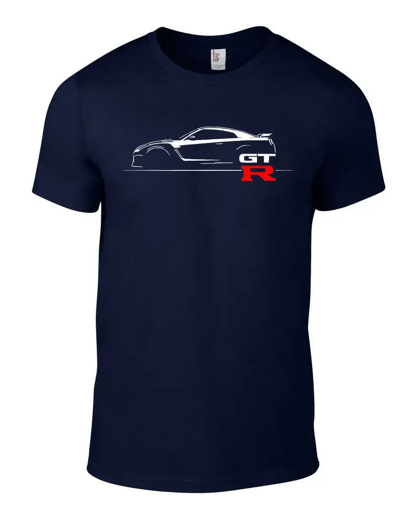 

Navy Gtr Supercar Turbo Niss Car T shirt Custom Mens Womens R34 R35 Nismo 2019 New Fashion Low Price Round Neck Men Tee shirt