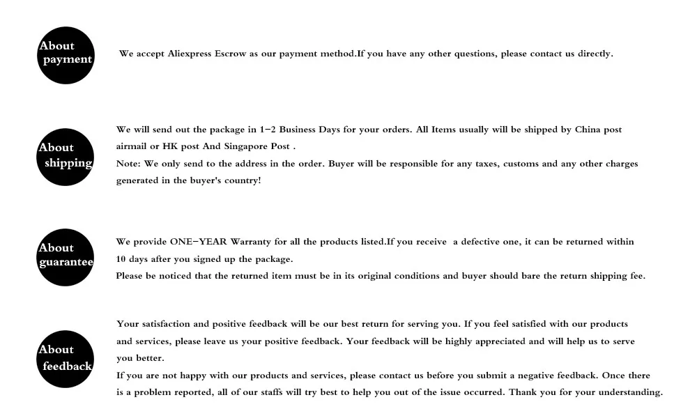 After-sale module