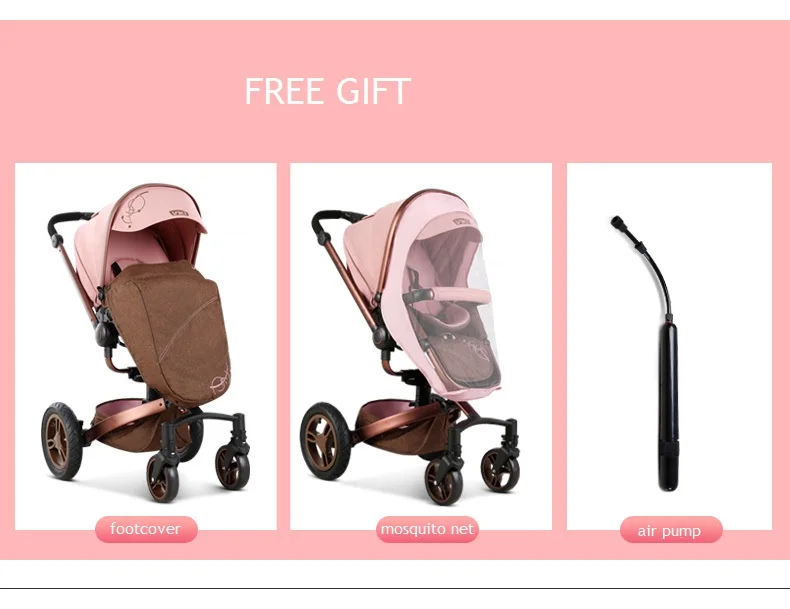  VIKI 2 in 1 high landscape 360 degree rotation baby strollerkinderwagen foldable four wheel strolle