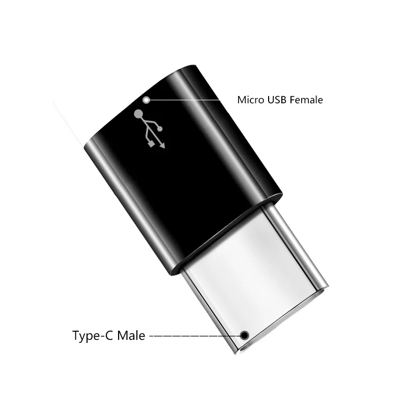 Ascromy Type C to Micro USB Adapter For Xiaomi Mi 8 A2 Mix 3 Mi8 SE Huawei P20 lite Honor 10 Pocophone F1 USB C Type-C Converter