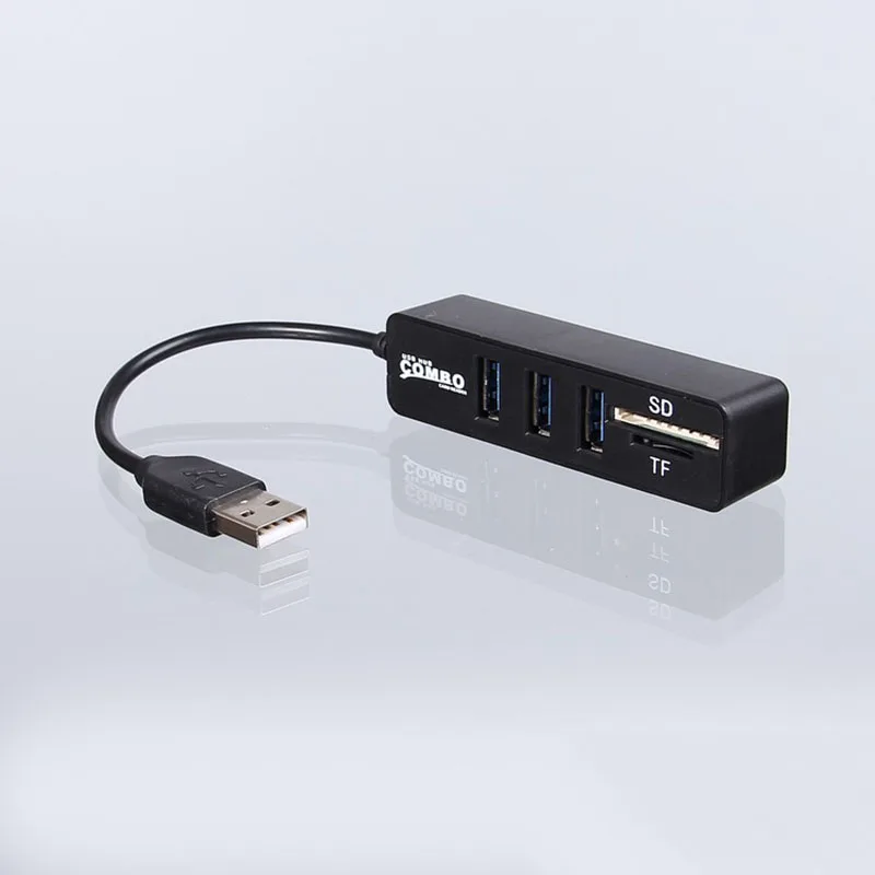Новинка комбинированный комплект с 3 USB 2 0 концентраторами MicroSD SD TF MicroUSB
