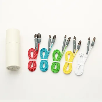 

FULCOUD USB 2 and 1 data line suitable for Apple for Android 2 in1 general data line and support IOS8 Random Color