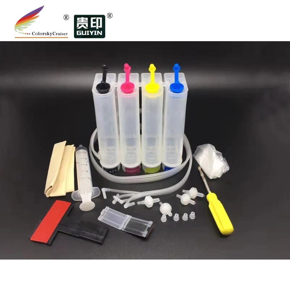

universal 4 color CISS kit continuous ink supply system with accessaries for Epson for Brother for Canon for HP printers
